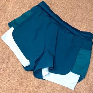 Teal athletic shorts